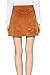 Little Smily Women's Corduroy A-line High Waist Button Front Mini Skirt