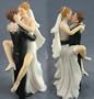 Funny Sexy Kissing Bride and Groom Wedding Cake Topper