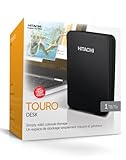 Hitachi Touro Desk 1TB externe Festplatte (8,9 cm (3,5 Zoll), 7200 rpm, 9 ms, 32MB Cache, USB 2.0) schwarz