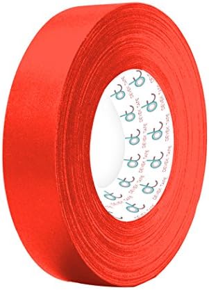 Devek Professional's Choice Premium Gaffer Tape Matte Cloth With Rubber Adhesive 12.5 Mil Thick 1 Inch x 45 Yards Neon Orange