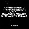Ogni Riferimento a Persone Esistenti O a Fatti Realmente Accaduti A.. Puramente Ca