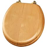 Buy Bemis Mfg Co 9601TBR 378 Round Toilet Seat with Stylish Non-Corrosive Brass... by Bemis