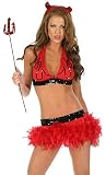 Flirty Devil – Womens Sexy Devil Halloween Costume Lingerie img