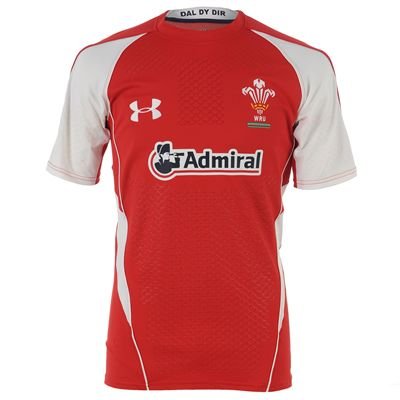 Under Wales Rugby Union Authentic Home Shirt 2010 Red Extra Lge