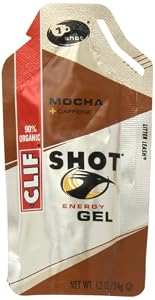 Clif Shot Gel, Mocha, 1.2-Ounce Packets, 24 Count