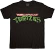 Teenage Mutant Ninja Turtles Distressed Logo T-Shirt Tee Black