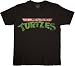 Teenage Mutant Ninja Turtles Distressed Logo T-Shirt Tee Black