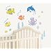 FunToSee Undersea Adventure Themed Ocean Stickers Removable (Set of 28, Vibrant Colours)