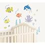 FunToSee Undersea Adventure Themed Ocean Stickers Removable, set of 28, Beautiful  Colours