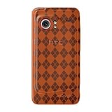 Amzer Luxe Argyle Skin Case for HTC DROID Incredible PB31200  (Orange)