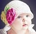 Children's Crochet Flower Hat (3- 12 Months +, Harper Hat)