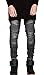 Krralinlin Mens Runway Skinny Distressed Slim Denim Biker Jeans Hiphop Pants