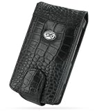 Review EIXO  / EIXO luxury leather case Croco-Black for HTC P3650, P-3650 Flip Style, Flipstyle, leather bag, leather sleeves, PDA