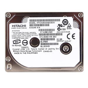Hitachi Travelstar C4K60 Slim HTC426030G5CE00 - Hard drive - 30 GB - internal - 1.8 - ATA-100 - 4200 rpm - buffer: 2 MB