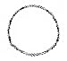 Anklet - A64 - Stretch - 4mm Swarovski (tm) Crystal and Heishi Beads ~ Hematite