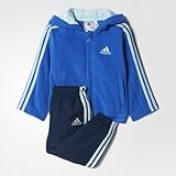 アディダス（adidas） INFANT/BABY ウィンターもこもこフリース上下セット ブルー/カレッジネイビー/アイスグリーン AY6143 100