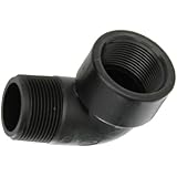 Banjo SL125-90 Polypropylene Pipe Fitting, 90 Degree Street Elbow, Schedule 80, 1-1/4" NPT Female x NPT Male