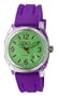 TKO ORLOGI Women's TK508-GPR Milano Plastic Case and Purple Rubber Strap Watch