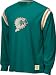 Miami Dolphins Retro Sport Long Sleeve Logo Applique Jersey Crew - Small