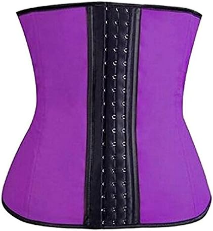 TOTS Women Steel Boned Underbust Corset Elastic Waist Training Cincher (Medium, Latex-Purple)
