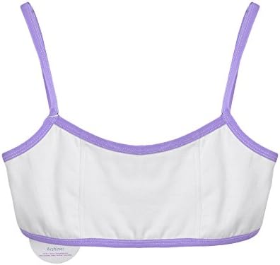 wallcart Women`s Lace Vest Sleep Bra Crop Top Sports Padded Boob Tube Leisure (Purple)