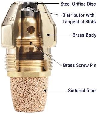 Universal Hollow Cone A Replacement Oil Nozzle .55 GPH 60 Degree Spray