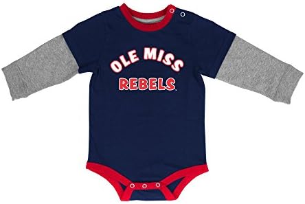 Colosseum Baby Boy's Sports Team Onsies (6/12M, OLE MISS)