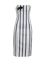 Kelly Ewing Grey & White Corset Dress