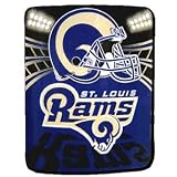 Saint Louis Rams Light Weight Fleece NFL Blanket (Shadow Series) (50x60