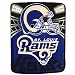 Saint Louis Rams Light Weight Fleece NFL Blanket (Shadow Series) (50x60