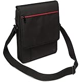 V7 Over Shoulder Shock and Water Resistant 10.1-Inch Tablet Messenger Bag for Apple iPad Air 2, Google Nexus 9, Amazon Fire, Lenovo IdeaTab / Yoga, Samsung Galaxy Tab 4 / Note, mobile devices - (TD21BLK-1N) - BLACK