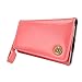 Smart Phone Wristlet, caseen® Bella Wallet Clutch Purse Case (Coral) for Apple iPhone 6S 6 5S 5C 5 4S 4, Samsung Galaxy S5 S4 S3, Google Nexus 5X 5, LG G2, HTC One M7, Sony Xperia Z Z3 Compact / Z3v, Moto X G E, Droid MAXX Razr Mini [Up to 5.75 x 3.1 Inch Smartphone] - Regular Size