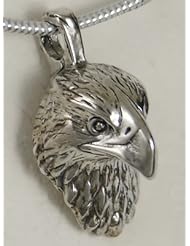 The Watching Hawk Pendant in Sterling Silver...Jewelry made in America