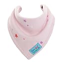 SUPER ABSORBENT bandana dribble bib by Zippy Suit (Starry Night / Light Pink)