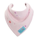 from Zippy Suit SUPER ABSORBENT bandana dribble bib by Zippy Suit (Starry Night / Light Pink)