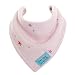 SUPER ABSORBENT bandana dribble bib by Zippy Suit (Starry Night / Light Pink)