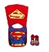 Search : DC Comics Superman Infant Caped Bib & Bootie Set