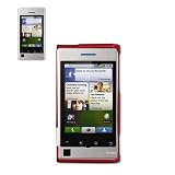 New Fashionable Perfect Fit Hard Protector Skin Cover Cell Phone Case for Motorola DEVOUR A555 Verizon - RED