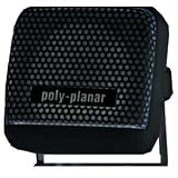 Poly-Planar MB21B Compact Surface Mount Marine VHF Speaker - Black