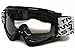 TMS® YOUTH BLACK OFF-ROAD GOGGLES MOTOCROSS DIRT BIKE ATV MX (AS10-K)