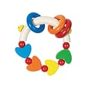 Heimess Wooden Hearts Teething Ring & Rattle