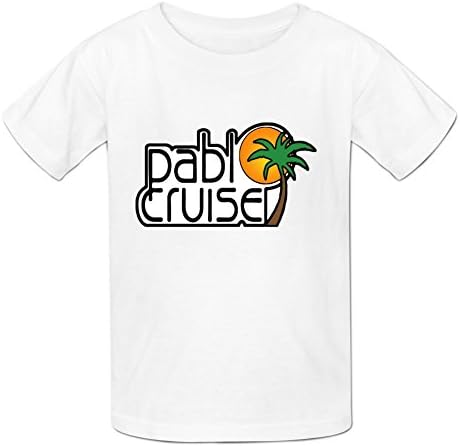 Boy's Printed Pablo Cruise Poster T Shirts By Vesamy XL White
