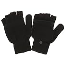 FLOSO® Mens Plain Thermal Winter Capped Fingerless Gloves