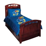 Kansas Jayhawks Twin/Full Comforter with Two Pillow Shams