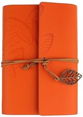 Retro Vintage Fashion Leaf PU Leather Bound Journal Waterproof Notebook Travel Diary Blank Loose-leaf Art Sketchbooks