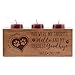 LifeSong Milestones Personalized Pet Memorial sympathy candle holder custom engraved pet bereavement loss home decoration cherry wood for for beloved pet 10