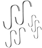 7-pc Chrome Metal S Hook Set, Assorted Size