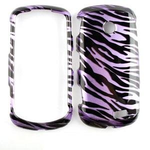 Best Price PURPLE/BLACK ZEBRA PRINT CELL PHONE COVER FACEPLATE CASE FOR SAMSUNG SOLSTICE 2 (A817)