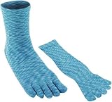 Adult Blue Tie Dye Toe Socks