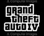 GRAND THEFT AUTO 4 WHITE DECAL 6" X 5"